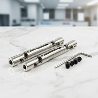 2 Pieces Front Rear Drive Shaft Wear-Resistant Set Resistant RC Metal Drive Shaft Easy to Install Hobby Parts for Model Car Builders