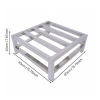 Washing Machine Pedestal Anti-Slip Feet Heavy Duty Stainless Steel Stand Water-Resistant Versatile Support Base for Kitchen, Washroom