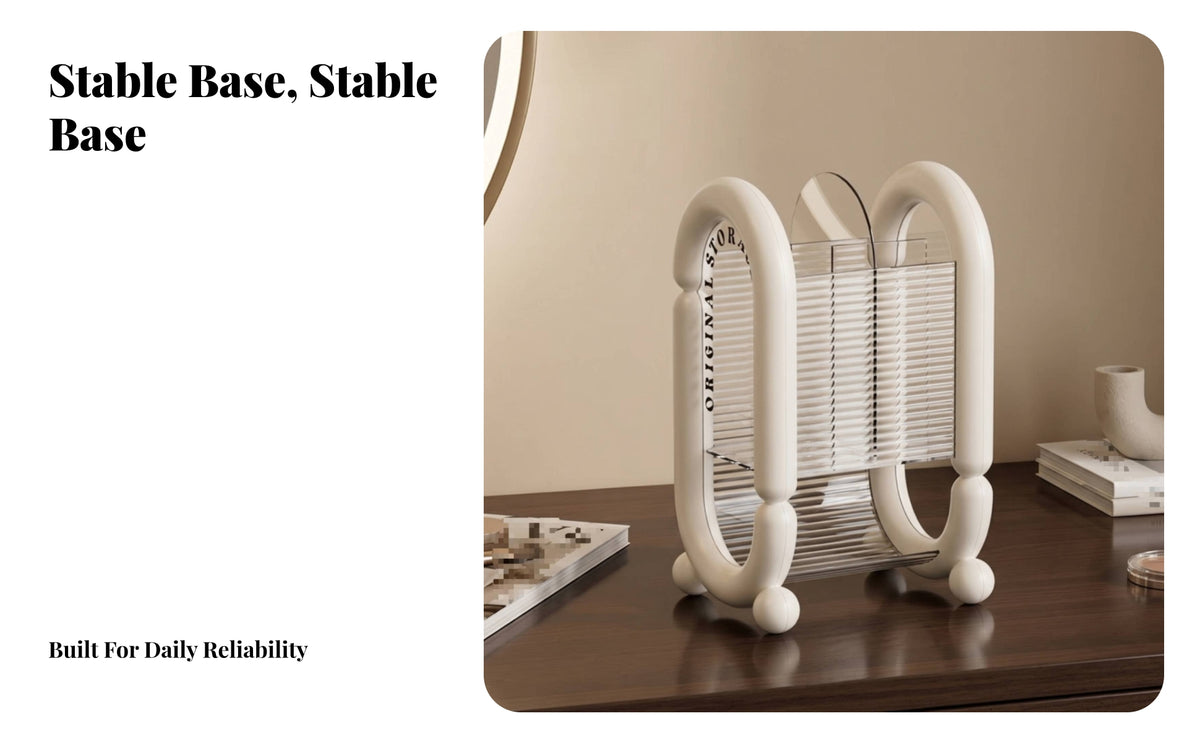 Rounded Arch Side Brush Storage Holder with Small Ball-Shaped Feet