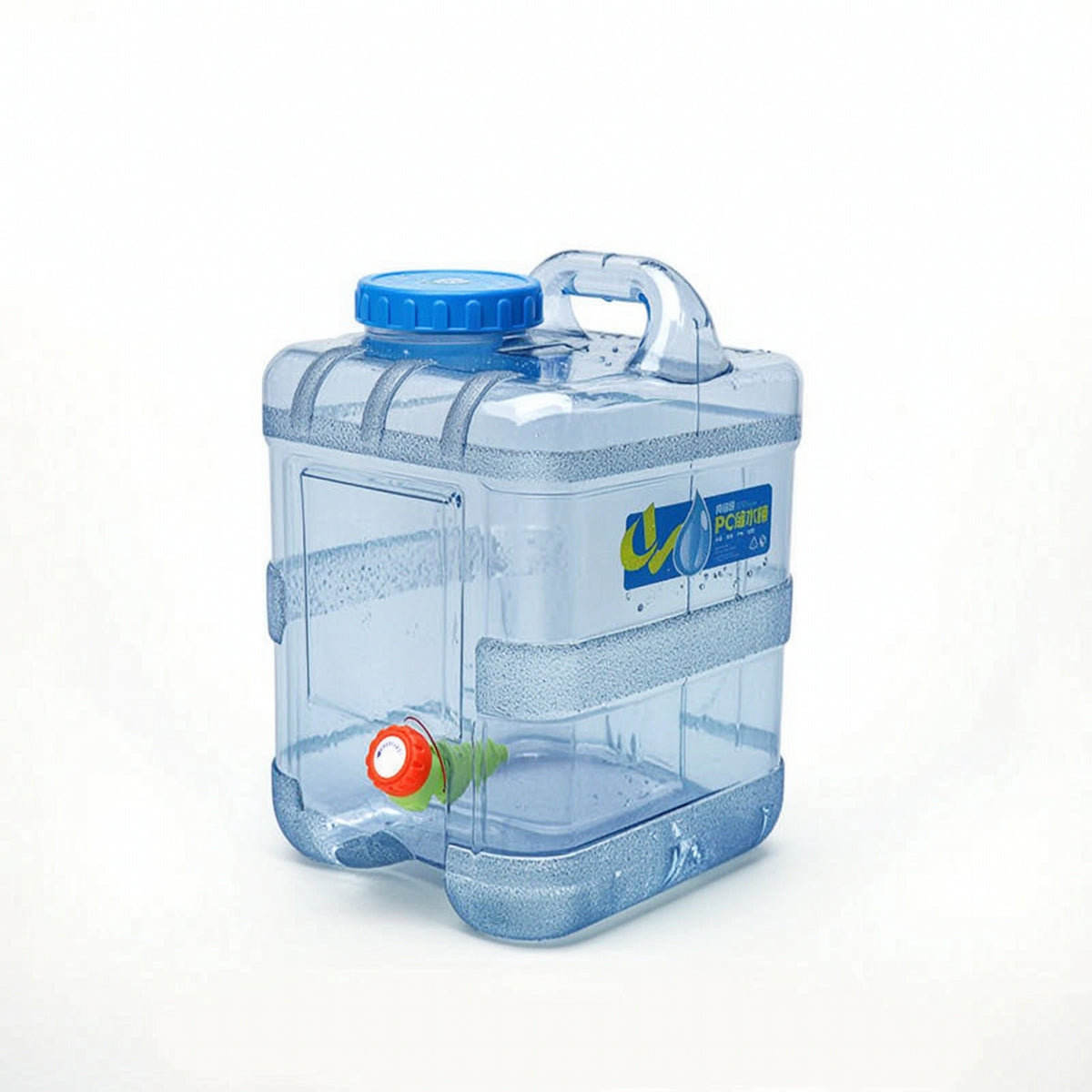 Food-Grade Water Container with Extension Pipe Translucent Water Container with Tube Portable Leak-Proof for Travelers