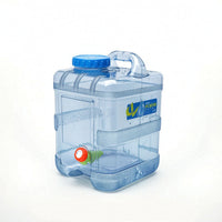 Food-Grade Water Container with Extension Pipe Translucent Water Container with Tube Portable Leak-Proof for Travelers