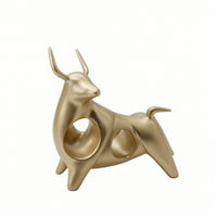 Bull Figurine Abstract Bull Statue Sculptural for Tv Stand, Art Collectors