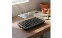 Seedling Starter Tray with Dome Humidity Retaining Humidity Dome Tray Transparent Lid Seedling Starter Kit for Growers, Indoor, Balcony
