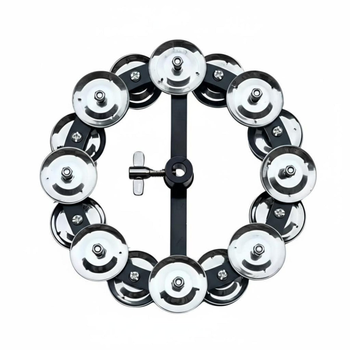 Drum Hi-Hat Jingle Cymbal, Brass Percussion Accessory, Decorative Sound, Single/Double Tier, ABS Material