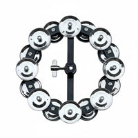 Drum Hi-Hat Jingle Cymbal, Brass Percussion Accessory, Decorative Sound, Single/Double Tier, ABS Material