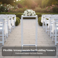 Wedding Aisle Marker Stand Elegant Design Geometric Flower Display Rack Versatile Decor Geometric Centerpiece Stand for Florists, Stage Background