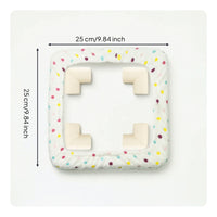 Padded Needle-Frame Cover with Corner Protectors Velvety Hoop Guard Thick Craft Accessory Soft for Embroiderers