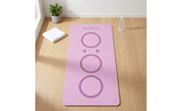 Extra-Large Exercise Mat with Carrying Strap Textured Exercise Mat with Bag Portable Roll-up for Yogis, Fitness Enthusiasts, Floor Workouts, Home Gym
