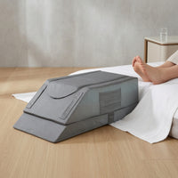 Contoured Leg Elevation Pillow Removable Cover Memory Foam Leg Pillow Supportive Soft for Adults, Side Sleepers, Bed, Recovery, Sofa