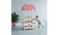 Children's Book and Toy Organizer Freestanding House-Style Shelf Accessible