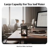 Glass Tea Infuser Mug Large Capacity Glass Tea Cup with Strainer Heat-Resistant Vessel for Students, Commuters, Home, On the Go, Travel