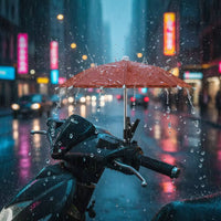 Portable Phone Umbrella with Clip Compact Mini Umbrella with Clamp Lightweight Accessory Anti-Glare for Outdoor Photography, Desk