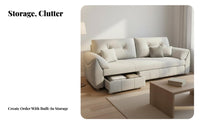 Pull-Extendable Sofa Bed versatileUse Pull-Extendable Loveseat Bed Space-Saving Transformable Couch for Apartment Dwellers, Homeowners