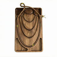 Wooden Bracelet Display Tray Compartments Accessory Storage