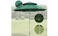 Umbrella with Tilt Tiltable Straight Pole Umbrella Vented for Patio, Backyard, Market Stall