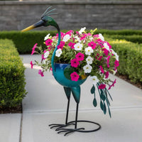 Birds Planter Metal Planter Sculpture Decorative Birds Sculpture for Homeowners