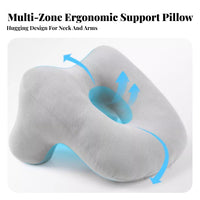 Pressure-Unrestricted Office Desk Rest Pillow Neck Support Face down Rest Pillow Breathable for Students, Adults, Rest Ping, School, Library