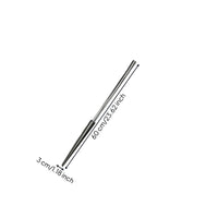 Knurled Brass Wind Instrument Repair Tool Tapered Brass Instrument Maintenance Tool Silver and Black Long