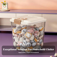 Rolling Transparent Container Multi-Functional Toy Organizer Mobile for young children
