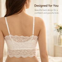 Strapless Bras for Women with Lace Coverage and Push Up Support, Convertible Backless with Adjustable Straps for Large Breasts
