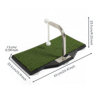 Indoor Golf Hitting Mat Portable Design Golf Swing Mat 360 Degree Rotation Athletic Gear for Home, Office