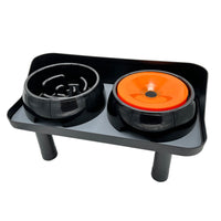 Adjustable Dog Feeding Table with Bowls Stable Feeding Station with Removable Bowls Indoor Raised Pet Feeder for Fast Eaters, Kitchen