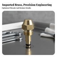 Efficient Atomization Heater Spray Nozzle Stable Combustion Brass Fuel Spray Nozzle Rust Resistant for Heating Systems