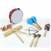 14 Pieces Hand Percussion Assortment Early Music Education for Toddlers, Parents