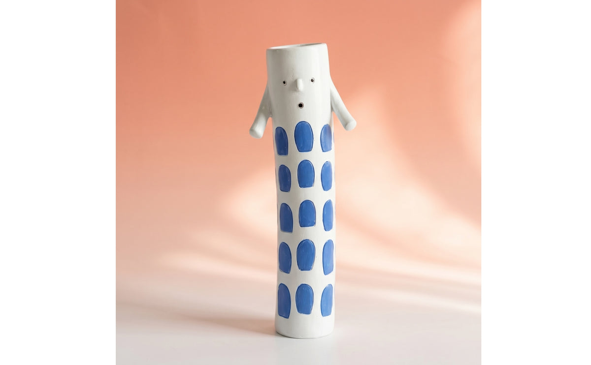 Figure Vase Anthropomorphic Character Vase Small for Desk