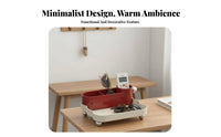 Flame-Shaped Statue with Dish Multi-Functional Entryway Organizer Space-Saving