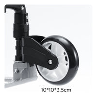 Easy to Install Cart Wheel with Bracket Heavy-Duty Folding Cart Wheel Foldable Hardware Lightweight