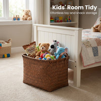 for Shelves, Hand-Woven Toy Baskets for Organizing, Large Capacity Storage Hampers, Decorative Baskets for Home, Bedroom Storage Baskets