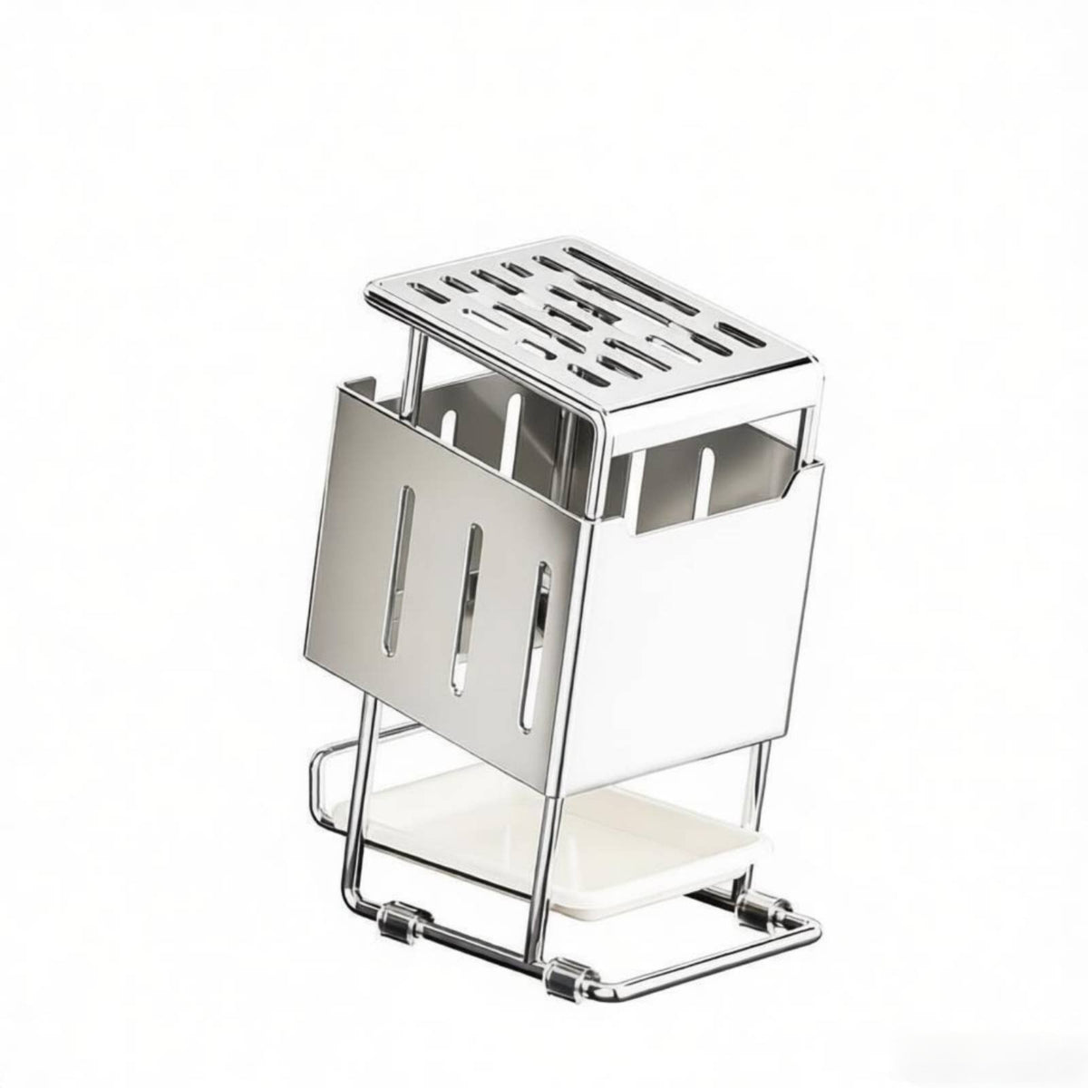 Countertop Holder Large Capacity Universal Kitchen Holder Modern Cutlery Organizer Easy to Clean Ventilated Design