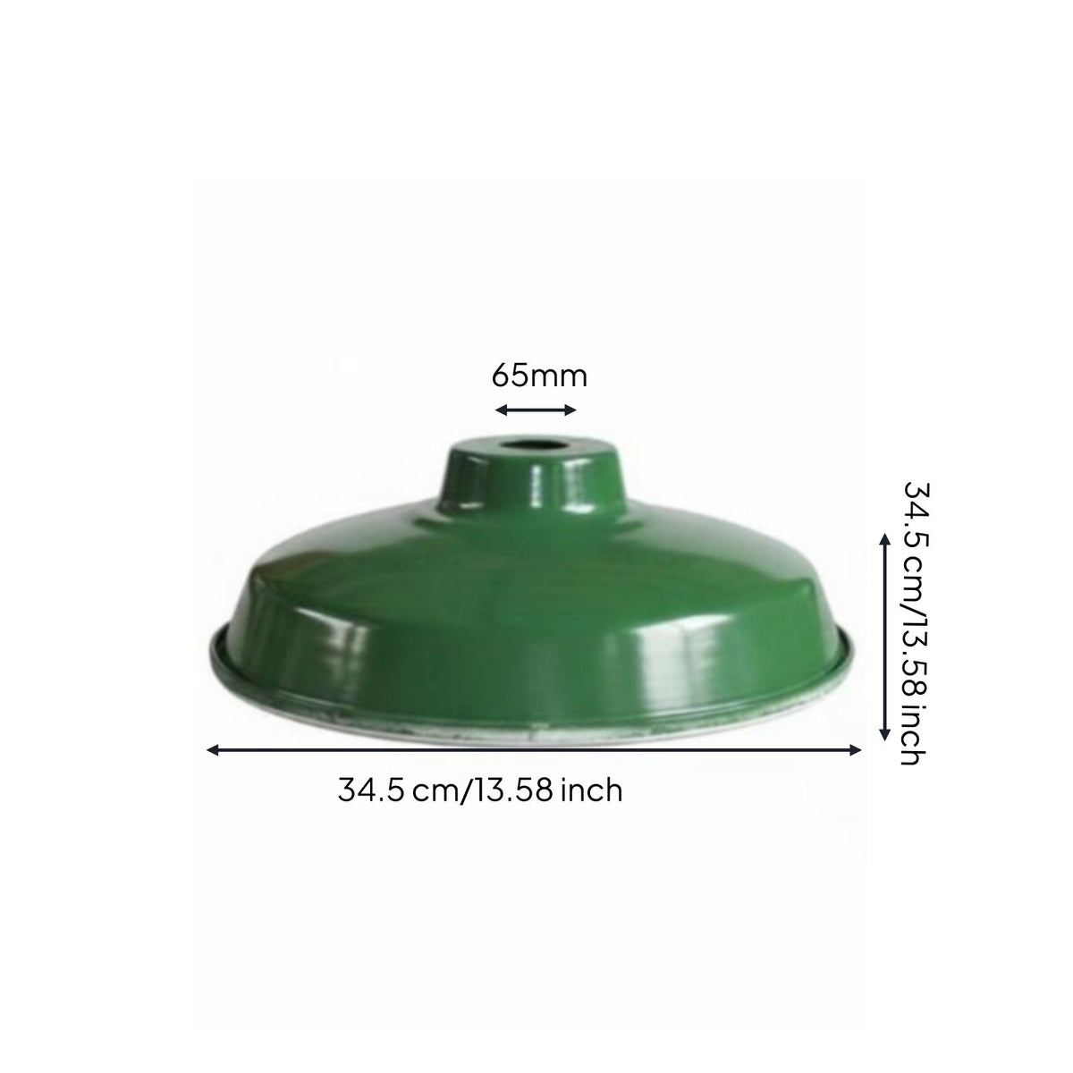 Rainproof Green Enamel Light Shade Waterproof Industrial Enamel Lampshade Decorative for DIY Enthusiasts, Homestay, Farmhouse, Restaurant
