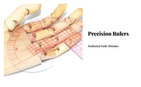 Precision Measurements Sewing Pattern Making Kit Multi-Functional Clothing Pattern Drafting Tools Flexible Material for Tailors, Dressmaking