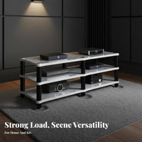 1 Piece Power Amplifier Stand Audio Equipment Rack Shock Absorbing Feet Modular Storage Sturdy Structure Suitable for Audiophiles KTV Living Room