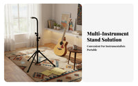 Portable Bar Chimes Stand Easy to Assemble Wind Chime Tripod Stand Anti-Slip Feet Floor Standing Chime Mount for Percussionists, Music Students, Stage Performance, Orchestra, Studio Recording, Rehearsal