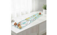 Roll-up Game Mat with Playing Pieces Portable Board Game Mat Interactive Gaming Playmat Lightweight for Children, Families, Party Games