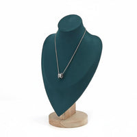 Elegant Design Necklace Display Bust Solid Wood Construction Jewelry Bust Display Long-Lasting Mannequin Necklace Stand Minimalist Design for Crafters, Countertop