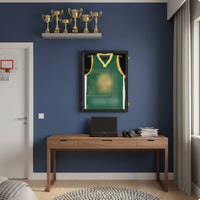 Sports Uniform Display Frame Front Opening Sports Uniform Shadow Box Large Size Home Decor for Game Room