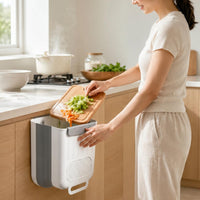 Cabinet Door Trash Container Included Garbage Basket Rectangular