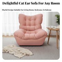 Lay-Flat Capability Adjustable Floor Recliner Foldable Design Adjustable Floor Lounger Multi-Purpose Use Lounge Chair Thick Cushioning for Students, Adults, gaming enthusiasts, Bedroom, Dorm Room, perusing corner, Home Office
