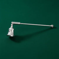 Metal Construction Candle Snuffer Pivoting Head Long Handle Flame Snuffer Reduces Smoke Wick Extinguishing Tool Elegant Design for Restaurants