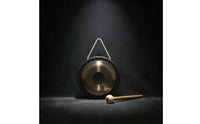 Gong with Mallet Resounding Brass Gong Traditional Percussion for Sound Effects, Temple Fairs