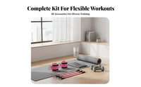 Elastic Bands with Ankle Straps Snap-Resistant Safety Design Ankle Elastic Bands Glute Kickback Exercise Aid for Beginners, Gym