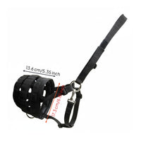 Padded Horse Muzzle Enclosed-Like Equine Gear Adjustable