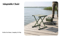 Foldable Design Foldable Chair with backrestrest Reinforced Frame Folding Stool space-saving Portable Seat Easy Setup for Anglers, on-the-and on-the-proceeders, Fishing, Camping, on-the-and on-the-proceeding, backrestyard