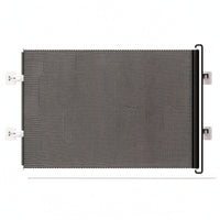 Roll-up Retractable Pet Gate Wall-Mounted Mesh Pet Gate Space-Saving Safe for Apartments