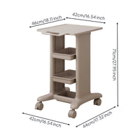 Beauty Cart with Drawers Multifunctional Mobile Salon Trolley Storage Cart with Wheels Space-Saving Rolling Organizer Compact