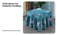 Electric Warming Device Coverlet Heat Trapping Square Warming Blanket Soft Milk Fleece Quilted Heater Table Cover for Families, Seniors, Winter Season